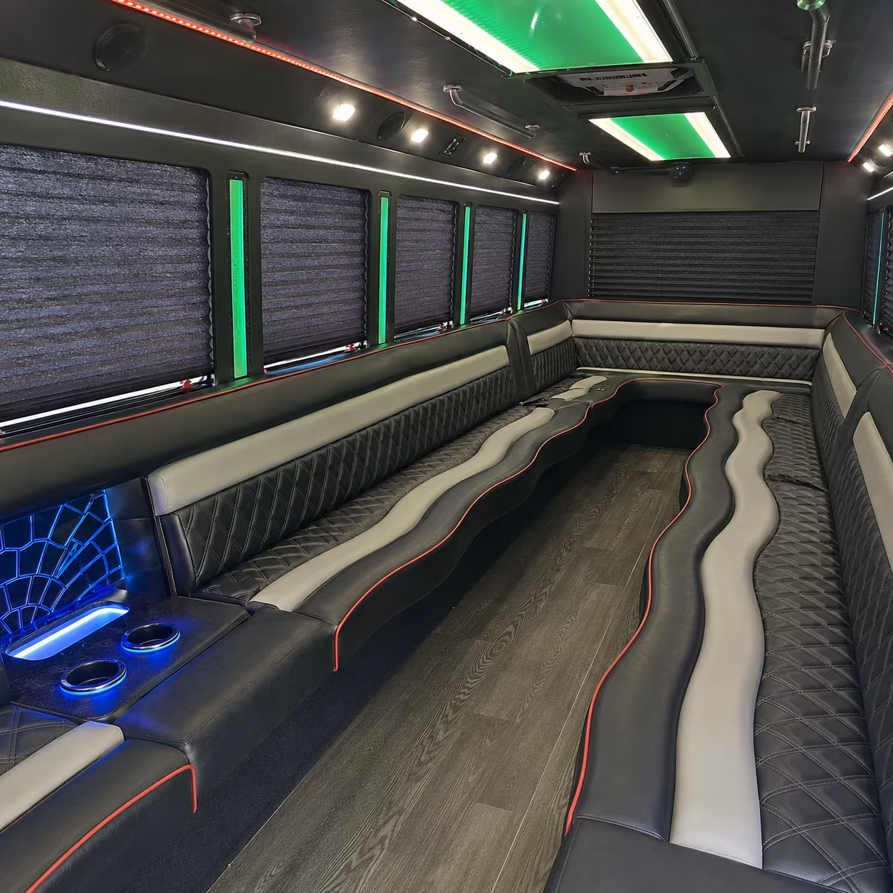 Augusta Birthday, Sweet 16, & Quinceañera Transportation party bus exterior