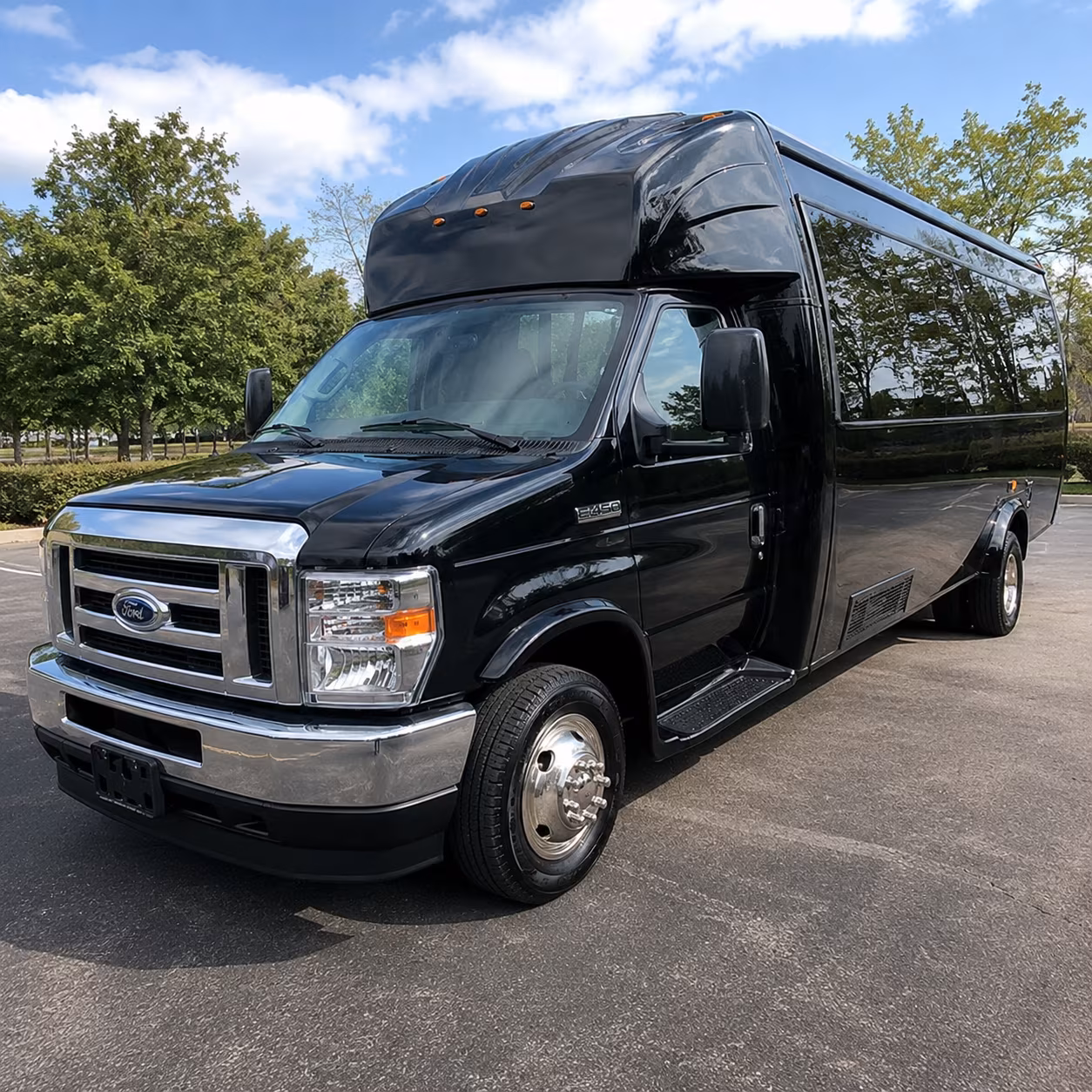 Augusta Private Event Transportation party bus exterior
