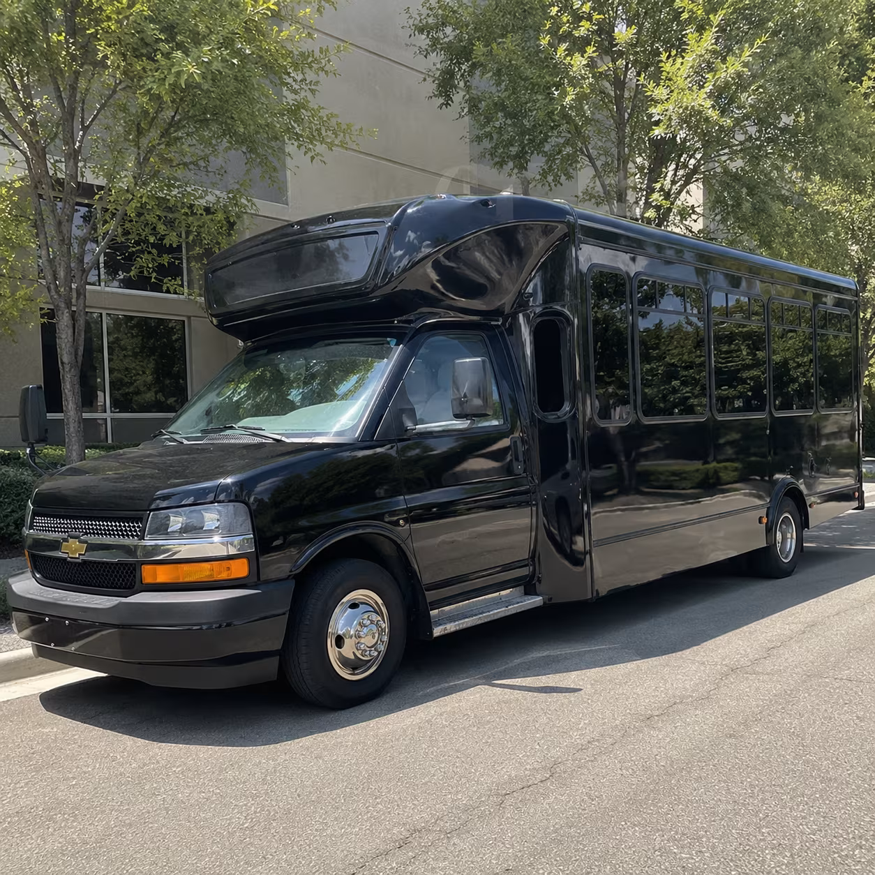 Augusta Private Event Transportation party bus exterior