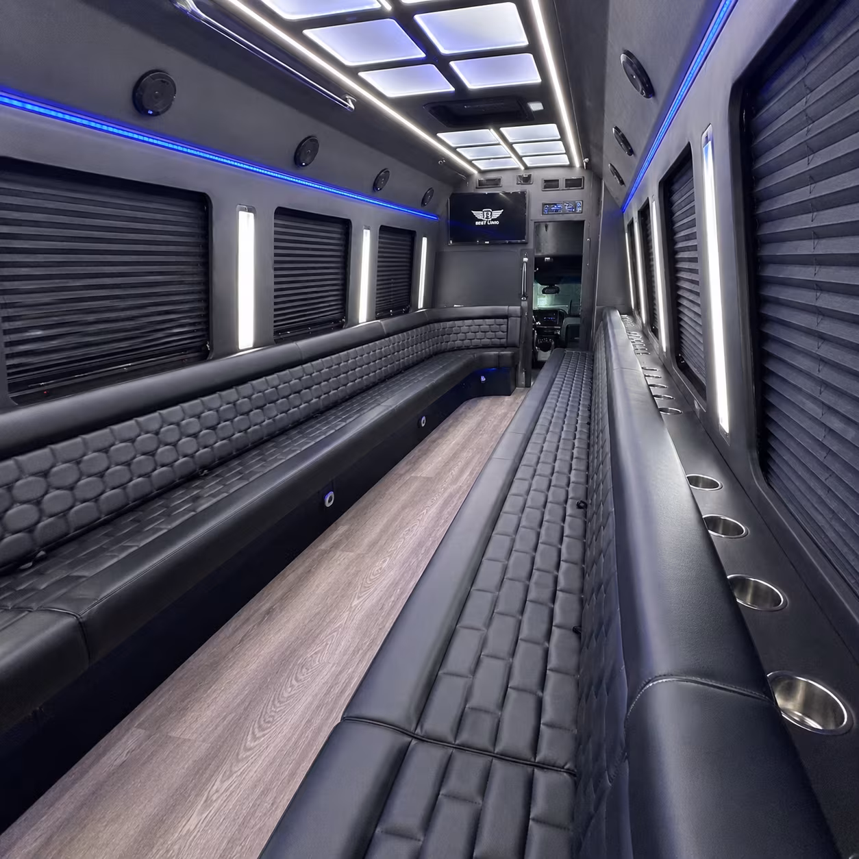 Augusta Private Event Transportation party bus exterior