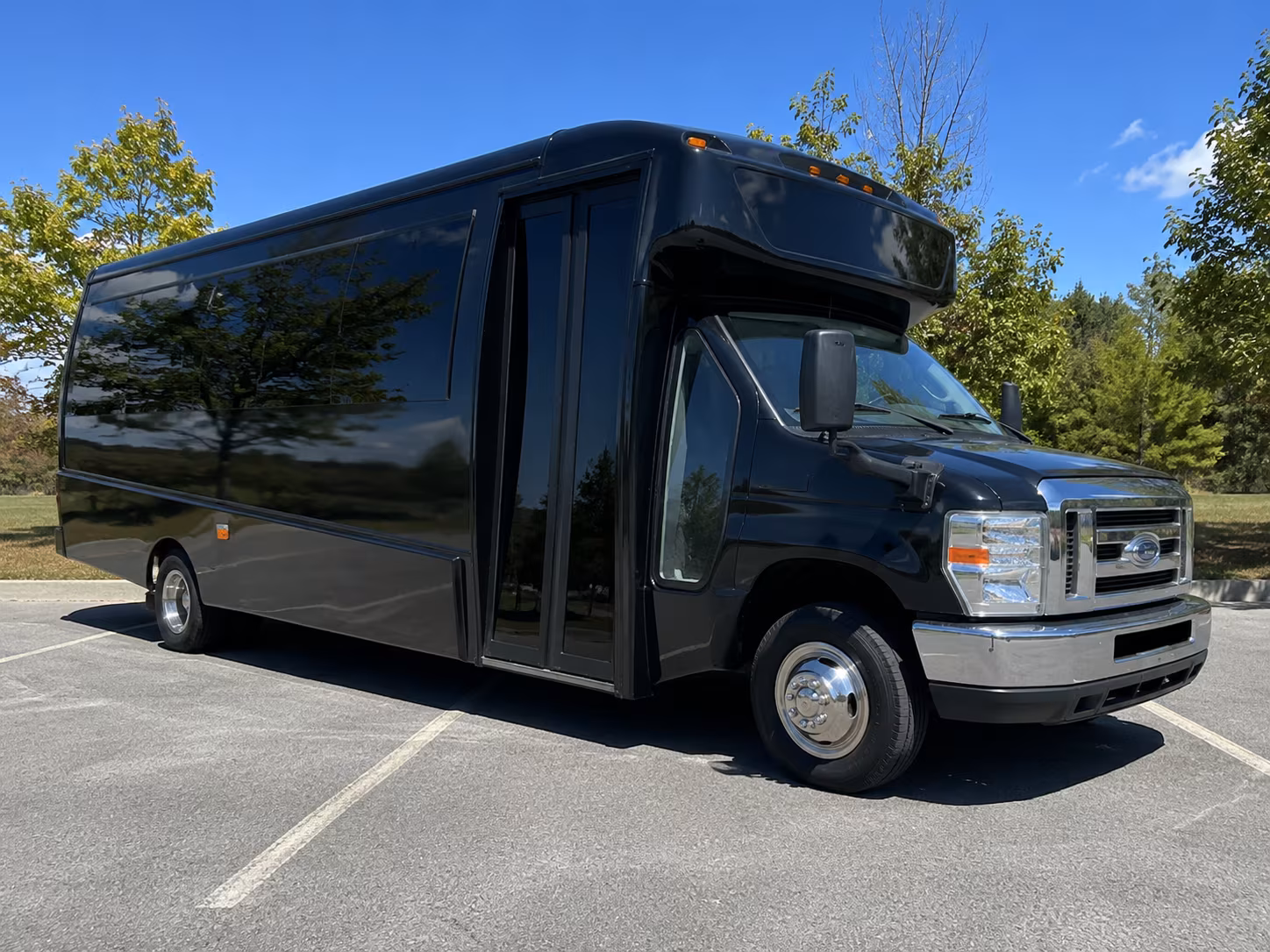 Augusta School Event Transportation party bus interior