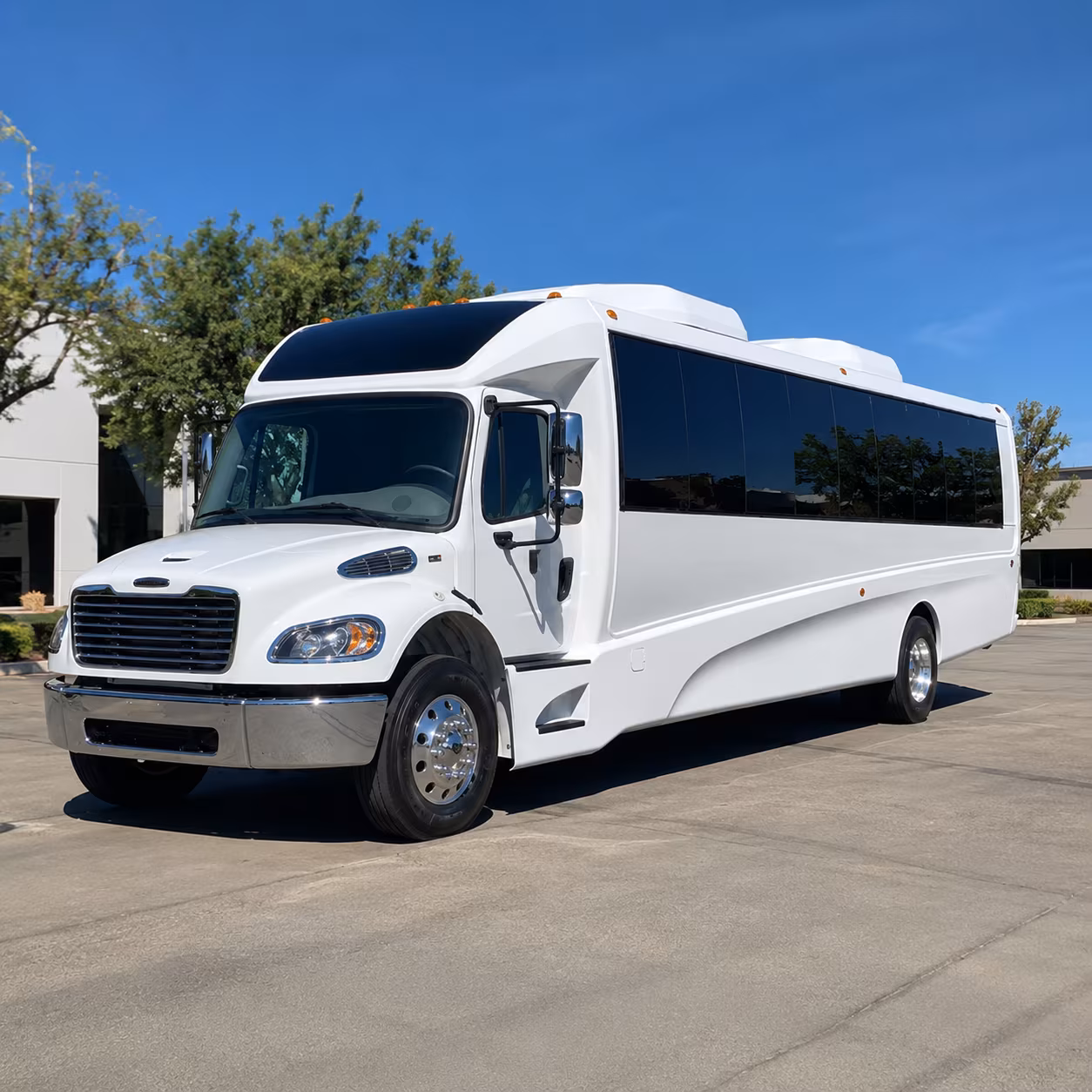 Augusta School Event Transportation party bus exterior