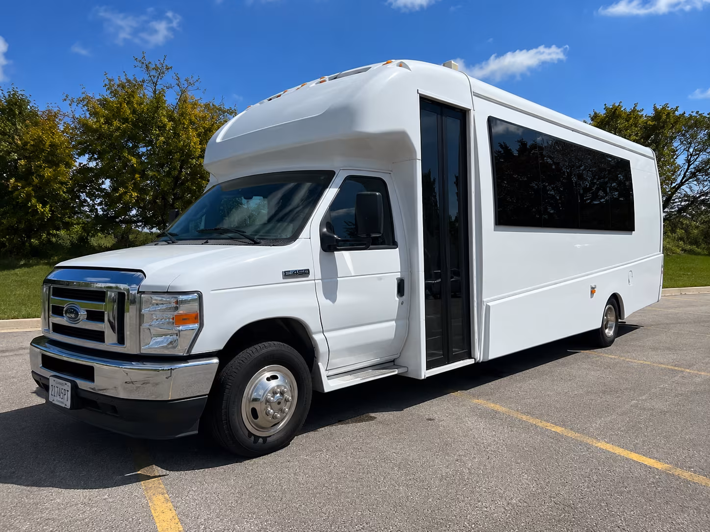 Augusta Sporting Event Transportation party bus exterior