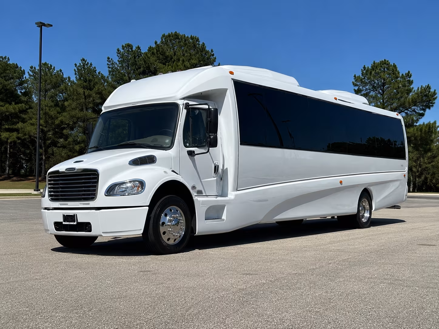 Augusta Sporting Event Transportation party bus exterior