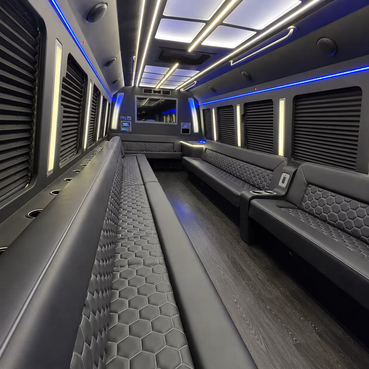 Augusta Sporting Event Transportation onboard seating