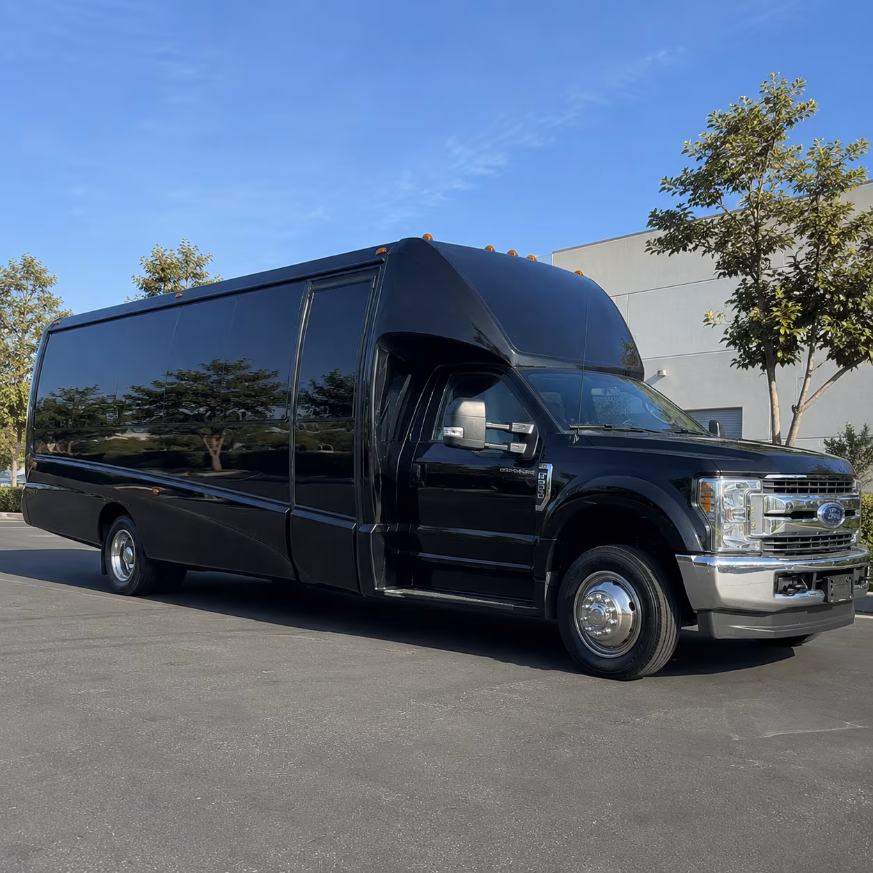 Augusta Wedding Transportation party bus exterior