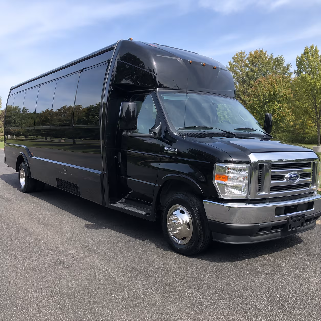 Augusta Wedding Transportation party bus exterior