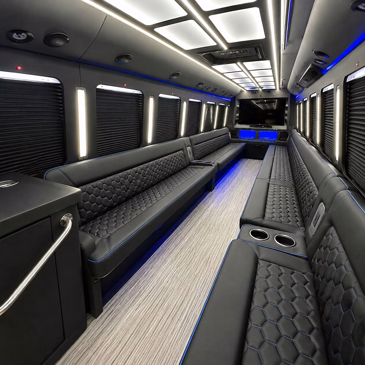 Augusta Winery Tour & Pub Crawl Transportation party bus interior
