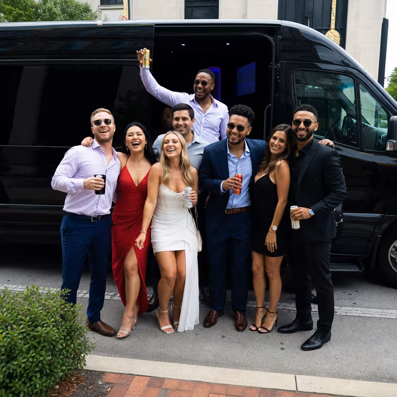 Augusta Bachelor & Bachelorette Transportation fleet vehicle