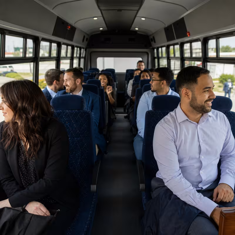 Black Mercedes Sprinter van staged for an Augusta Corporate Transportation group
