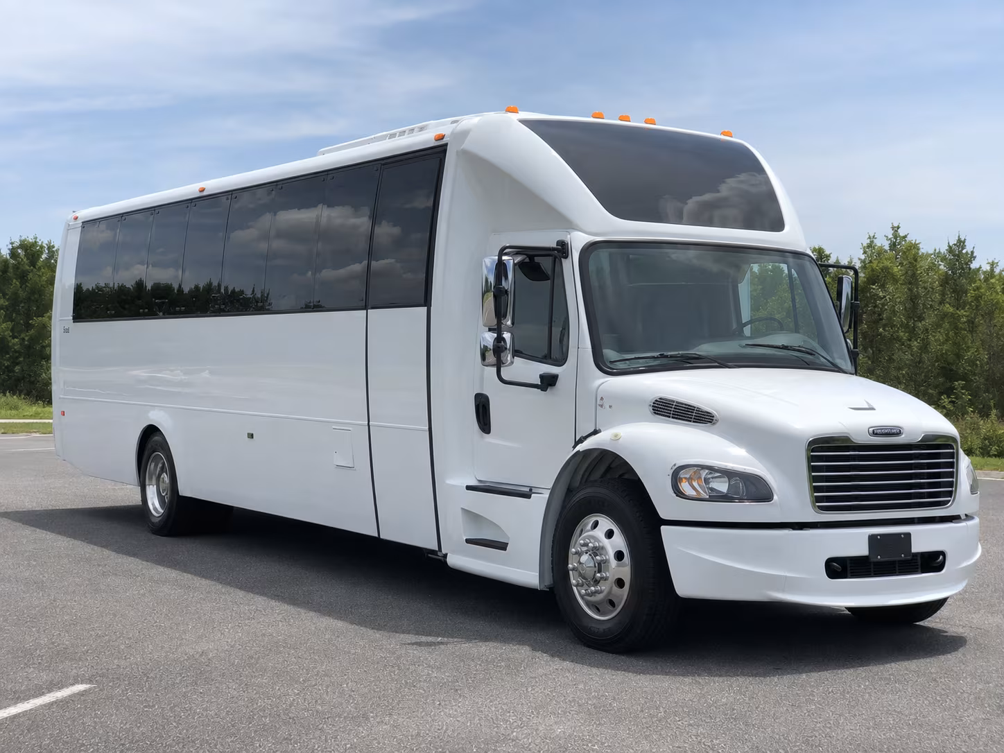 Interior of a party bus rental serving Augusta