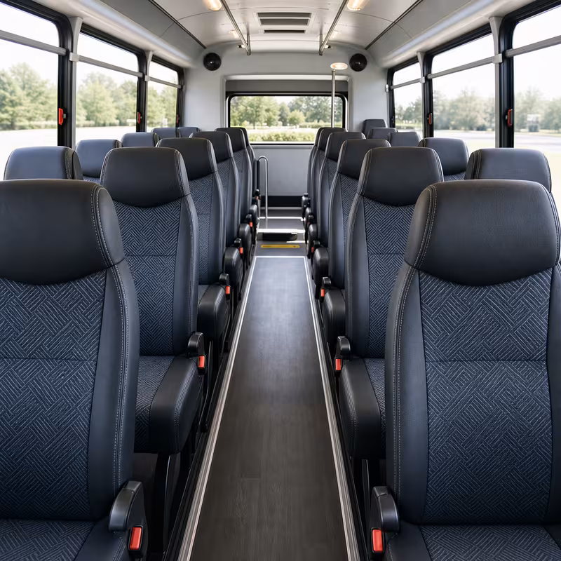 15-35 Passenger Minibus Inside